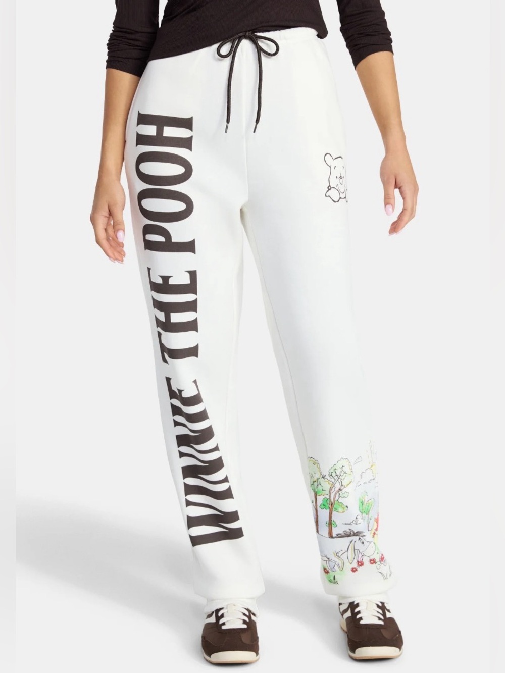 Winnie the Pooh White Graphic Joggers